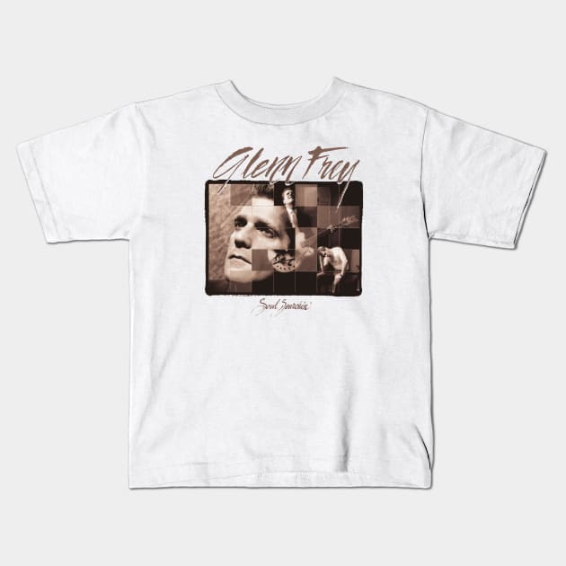 Glenn Frey Kids T-Shirt by RafelagibsArt